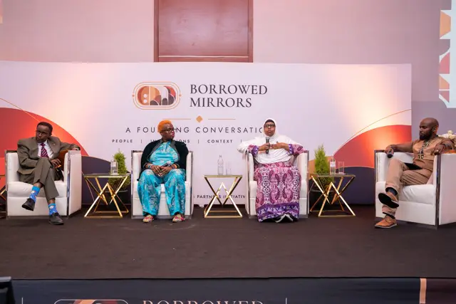 The Founding Conversation on stage
